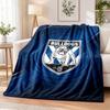 Canterbury-Bankstown Bulldogs Printed Flannel Blanket Warm Comfort Bed Throw For Indoor Home Decoration
