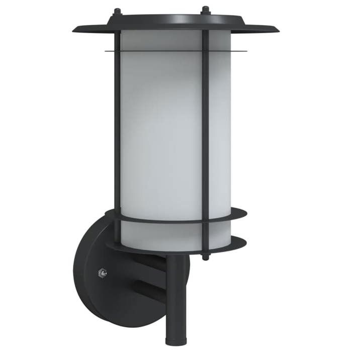 VidaXL Outdoor Wall Light Black Stainless Steel, Outdoor Wall Lighting, Garden Wall Lamp, Wall Sconce 4006288
