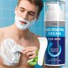 Men's Hair Removal Cream, Shaving Cream For Men, Hair Remove Cream With Scraper, Aloe Vera Moisturizing, Painless, Moisturizing-100g