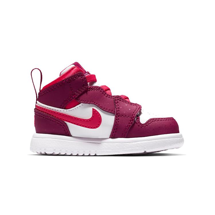 Jordan Scarpe da Bambino Air Jordan 1 Mid Alt High top Rosso Rosa per Neonati e Bambini AT4613-661