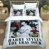 Zpěvák H-Harry-S-Styles Ložní soupravy Vynikající sada ložního prádla Povlak na přikrývku Sada přikrývky na postel Ložní souprava Luxusní dárek k narozeninám