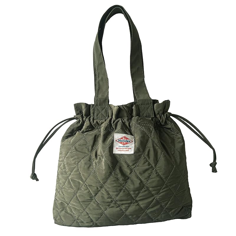 

[Holiday A.M.] tote bag men s ladies Available in 3 colors Size: Height 35cm x Width 39cm x Width 4cm purse quilting 2WAY (KB139)