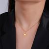 Cazador Walking Cat Kitten Necklace for Women Stainless Steel Round Pendant Animal Chain Necklaces Jewelry 2026 Wholesale New