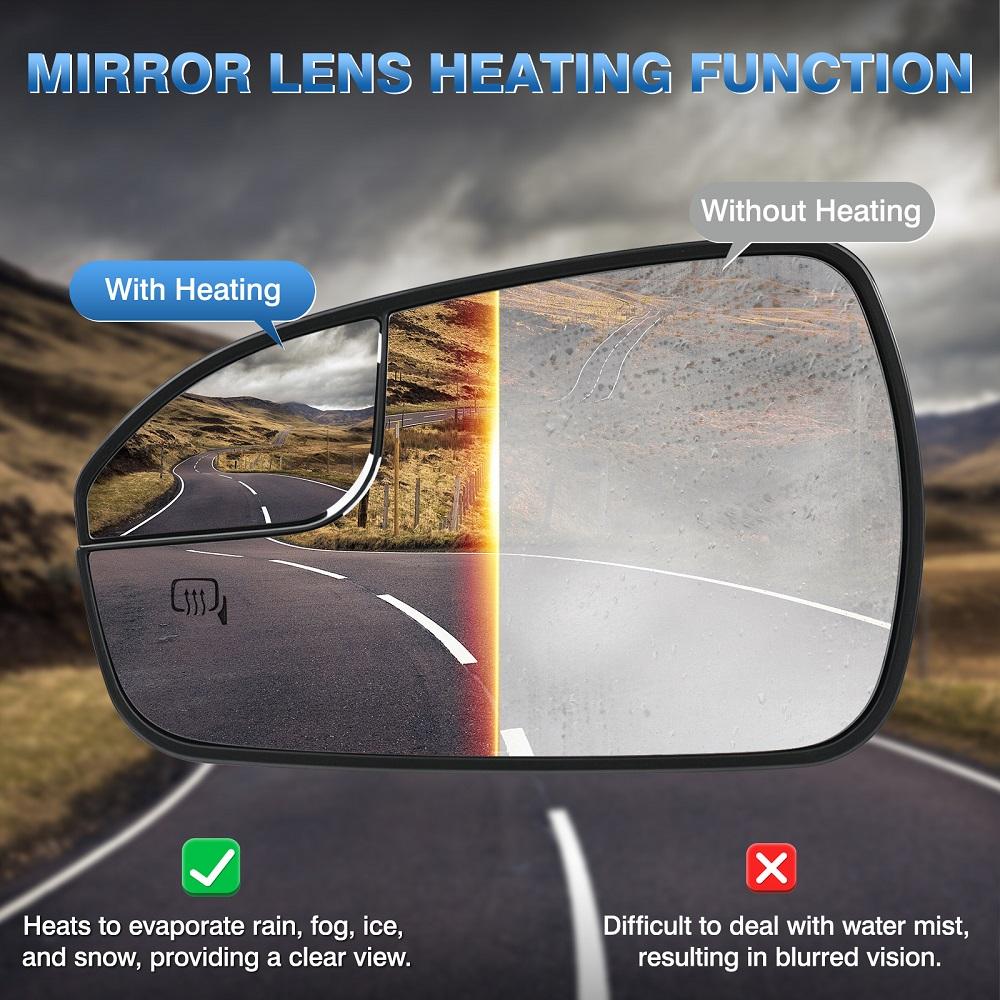 Car Side Mirror Housing Frame Rear View Mirror Holder Black For Ford Fusion 2013 2014 2015 2016 2017 2018 2019 2020 USA Version