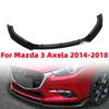 Bilens Främre Bumper Läpp Karosskit Nedre Splitter Karosskit För Mazda 3 Axela 2014-2018 Blank Svart