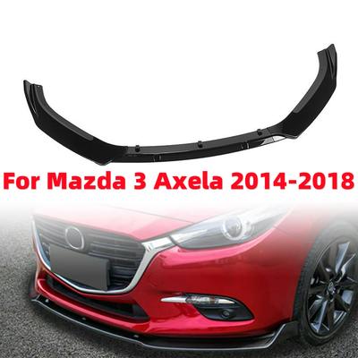 Auto Frontstoßstange Lippe Body Kit Unterer Splitter Body Kit Für Mazda 3 Axela 2014-2018 Glänzend Schwarz
