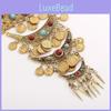 Vintage Coin Tassel Pendant Necklace With Multilayer Chain For Boho Style Women