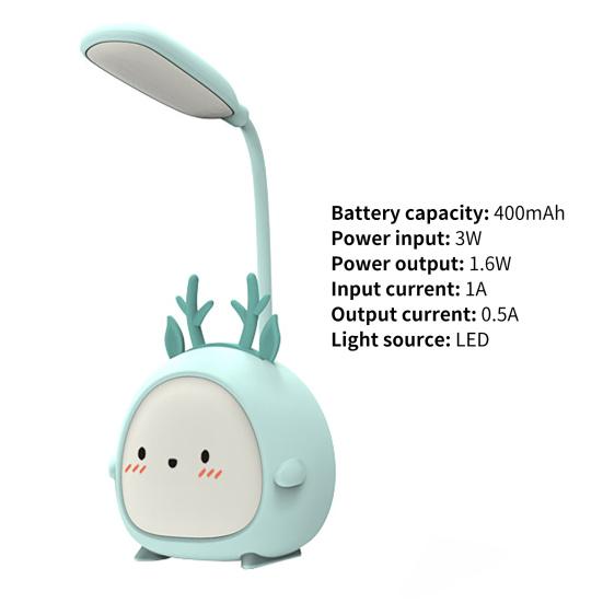 Schreibtischlampe Mehrzweck-Schreibtischlampe, entzückende Augenschutzlampe für den Haushalt, Mini-USB-Lampe mit drei Gängen zum Lesen