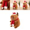 Adorable Brown Capybara Plush Toy Soft Cuddly Cushion For Christmas Decor 30cm To 50cm
