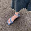 Fashion Women's Flat Sandals 2025 Summer New Fashion Open Toe Narrow Band Ladies Elegant Gladiator Shoes Outdoor Dress Toe Sandals