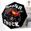 1pc Monster Truck Sticker Design Umbrella with Plastic Handle,Suitable for All Seasons Home Travel Outdoor UmbrellaM1023