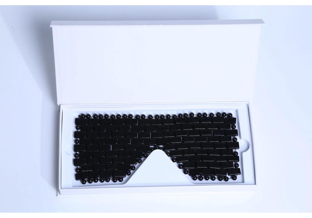 Natural Stone Pink Crystal Jade Eye Mask