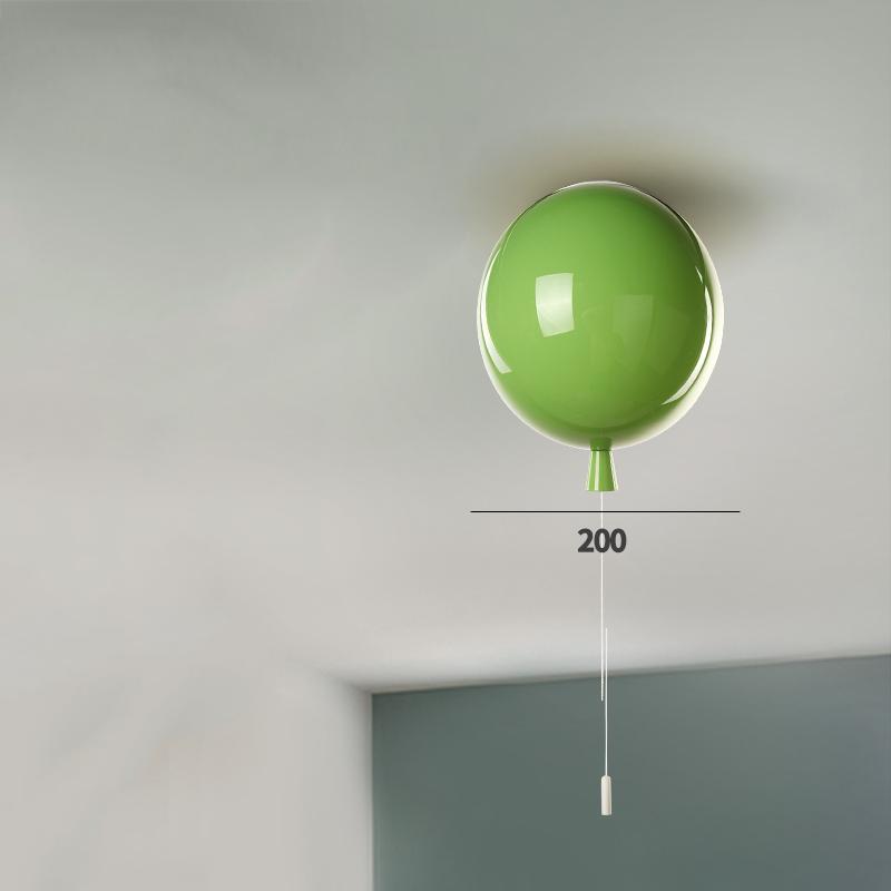Modern 5 colors balloon acrylic ceiling light fixtures Kids Room home decor bedroom E27 bulb ceiling lamps with switch Luminaire