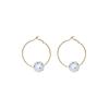 Black And White Polka Dot Pearl Large Earrings High-End Earrings 925 Silver Needle Earrings Women'S Fashion Jewelry Supply