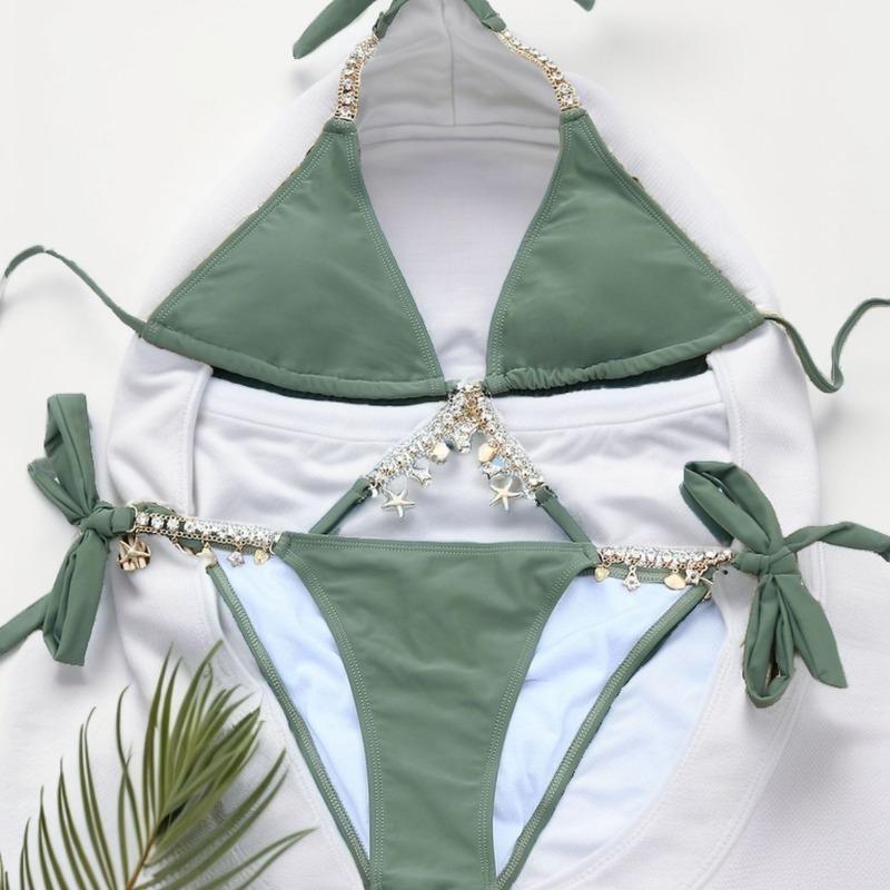 Swimsuit women's new split bikini fashion women's chain high-end sexy swimsuit