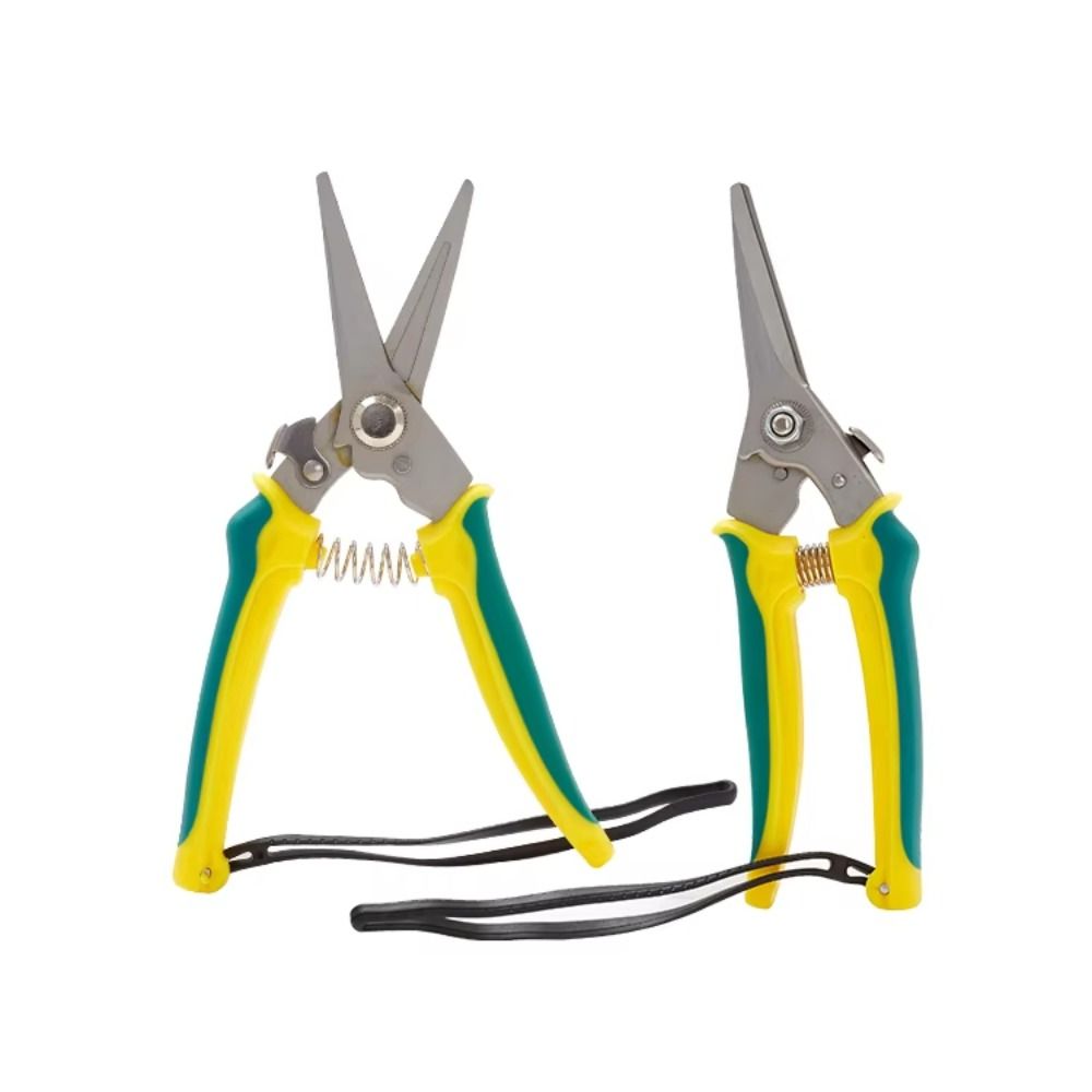 Safe Lock Pruning Shears Stainless Steel Horticulture Secateur Scissors Garden Pruner  Florist Work