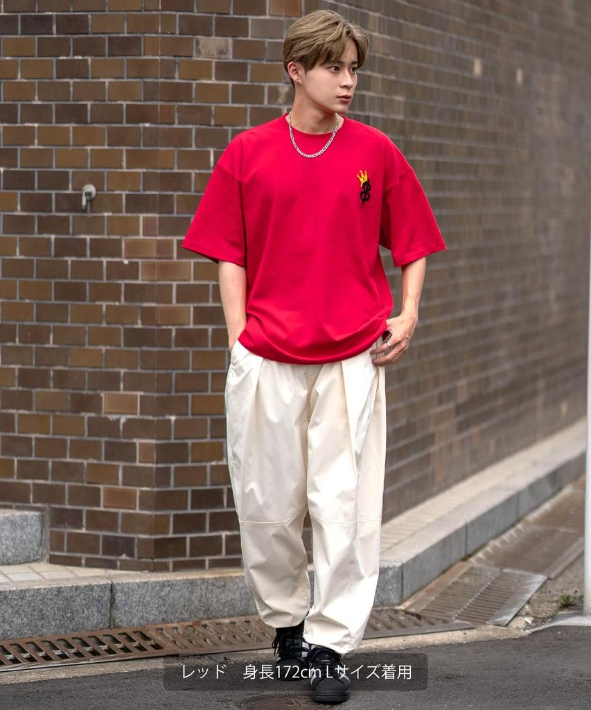 IMPROMES Casual SIDEWAYSTANCE Men's Black Short Sleeve T-Shirt with Thick Embroidered Crown S Logo