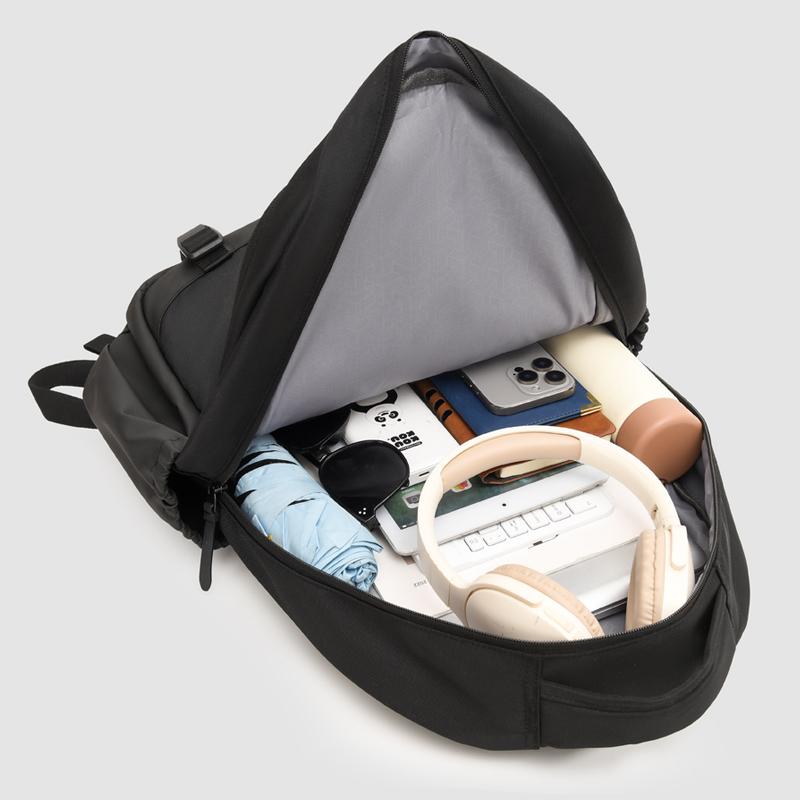 Lightweight Men's Color Block Backpack Large Capacity Student Schoolbag Computer Backpack
