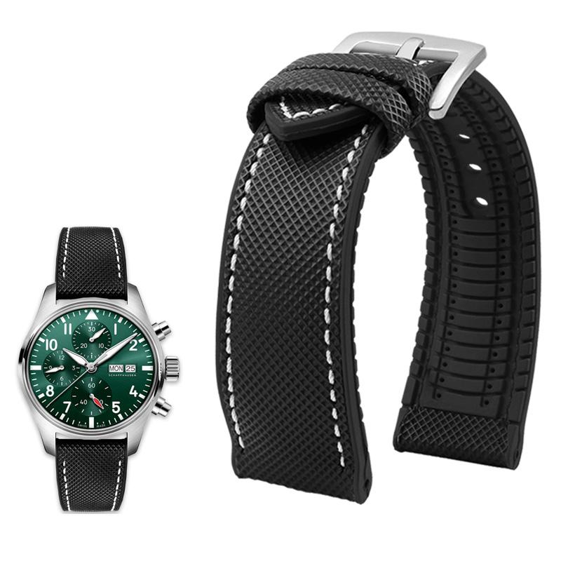 

Classic 20mm 21mm 22mm Canvas Nylon для годинників Seiko Гумовий ремінь водонепроникний ремінець для чоловіків для аксесуарів для годинників Tissot Citizen Mido 22mm