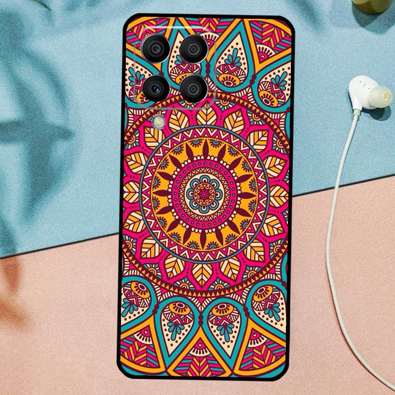 Floral Flower Mandala Design For Samsung Galaxy M14 M34 M54 M20 M06 M16 M12 M13 M15 M35 M55 M33 M53 M21 M31 M32 M52 Case