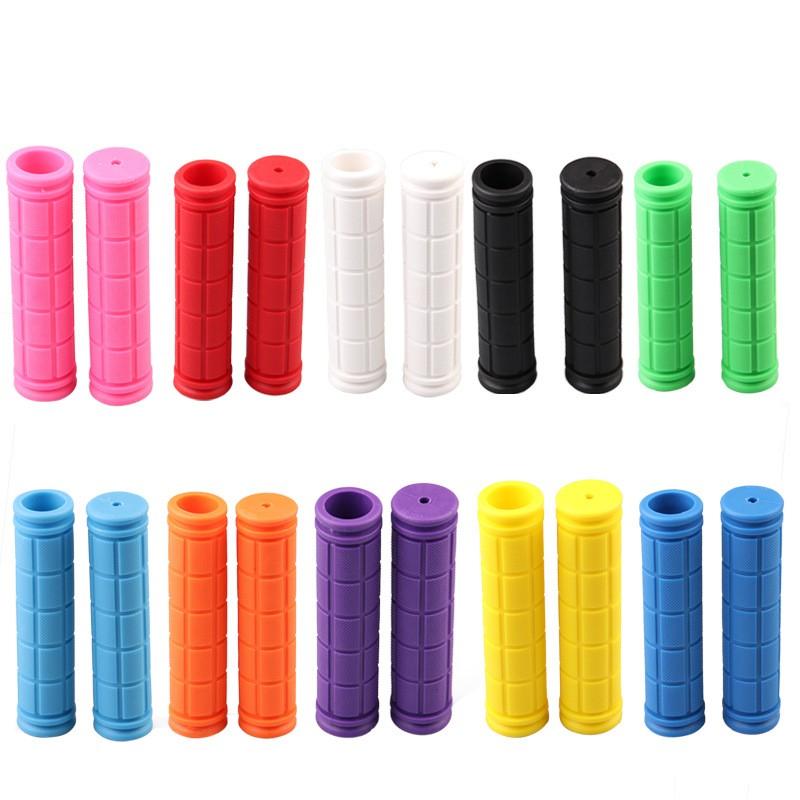 2PCS Bicycle Grips Rubber Bike Handlebar Grip MTB Mountain Bike Grip Accessories Anti-slip Bike Scooter Grip Cover Cycling Parts
