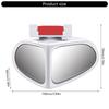 Safe Drive Auxiliary Blind Spots Reflectors Glass 360 Degree Flexible Rotation High Definition Wide Angle Lens for Car