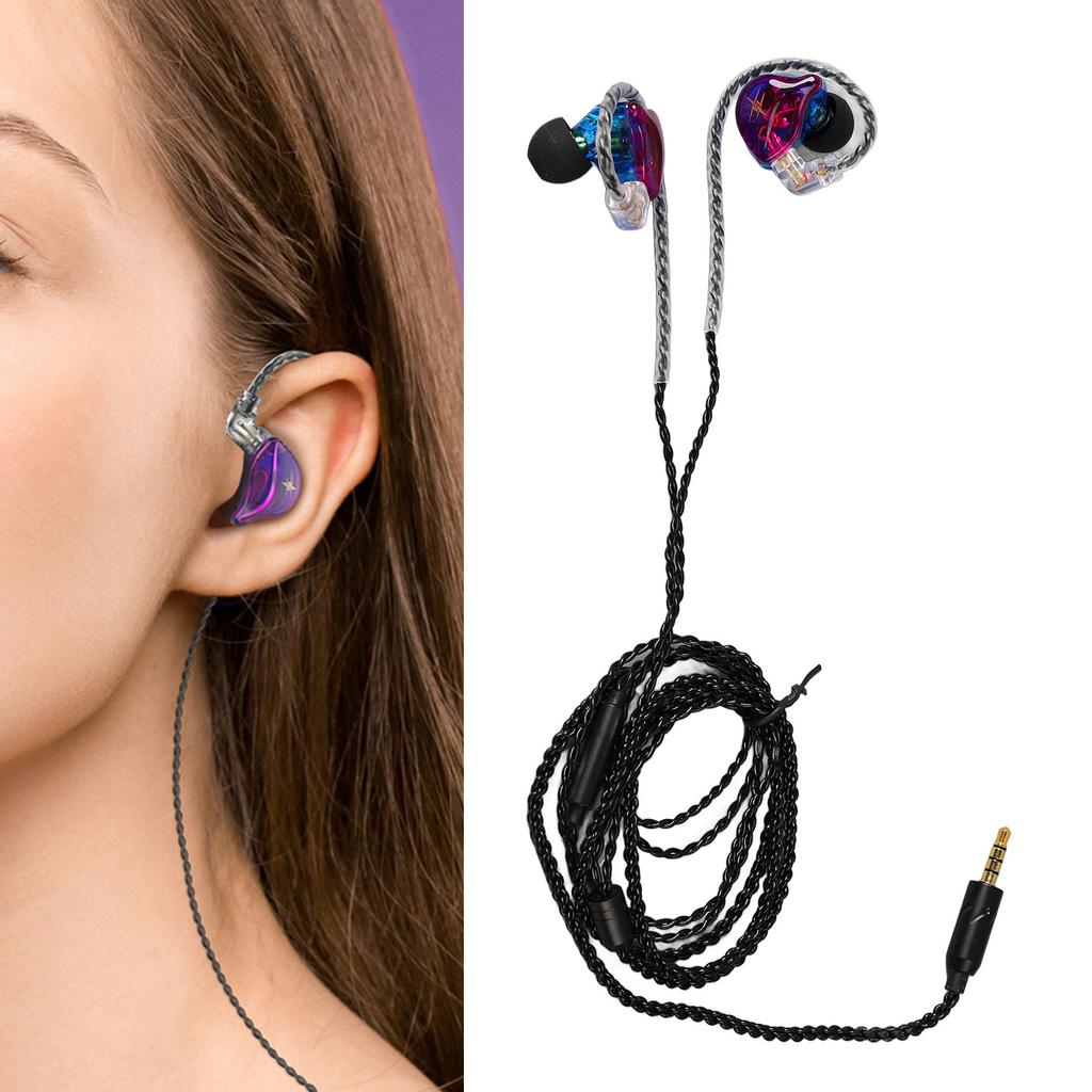 Monitoring   Wired Earphones Composite Magnetic Coil Corded Earphones for Game Music Running Sports