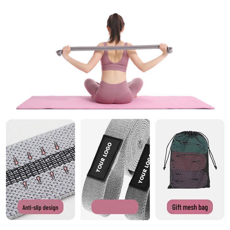 WEZHO Long Knitted Resistance Bands Set
