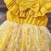 Vestito Dolcissimo per Bambina: Carino Abito Estivo in Tulle per Bambina con Fiocco