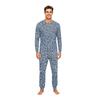 Parent-Child Matching Pajama Set Leopard Polka Dot Print Round Neck Long Sleeve Long Pants Loungewear