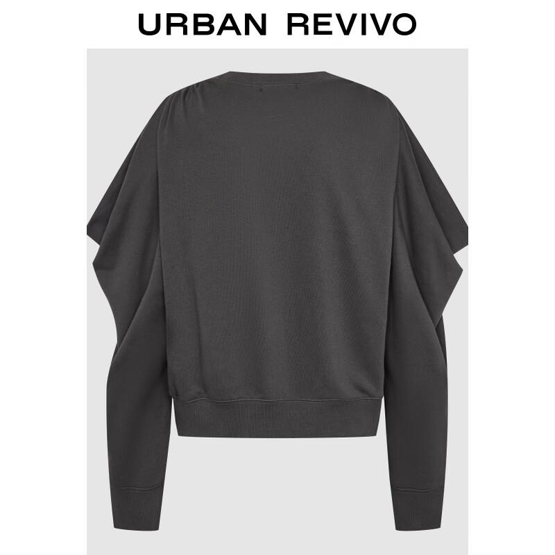 UR Women's Retro Colorblock Letter Print Round Neck Sweatshirt