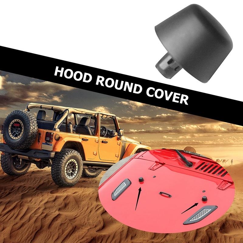 Durable-Rubber Hood Bumpers Replace For Jeep Wrangler JK 2007-2017 Cushion Stopper Bumpstop Car Accessories