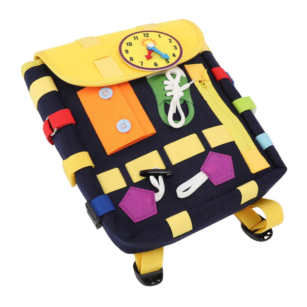 Felt Toddler Backpack with Learning Toys Educational Activity Board for Children Aged 1-3 Digital Nu
