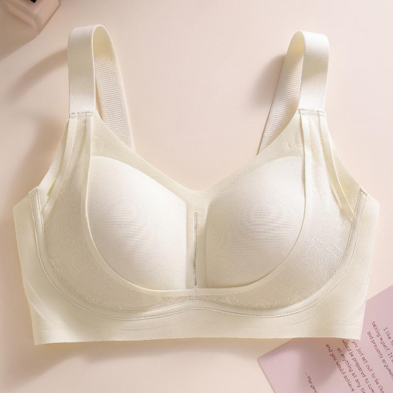 Plus Size Women Seamless Thin Adjustable Minimizer Bra For Large Bust