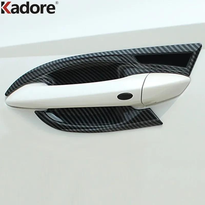 Side Door Handle Bowl Cover Trim For Hyundai Tucson NX4    2024 Chrome Car Exterior Handle Cup Overlay Accessories