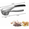 Garlic press, stainless steel garlic press, professional garlic press, dishwasher safe, garlic press with non-slip handle