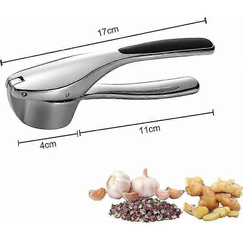 Garlic press, stainless steel garlic press, professional garlic press, dishwasher safe, garlic press with non-slip handle
