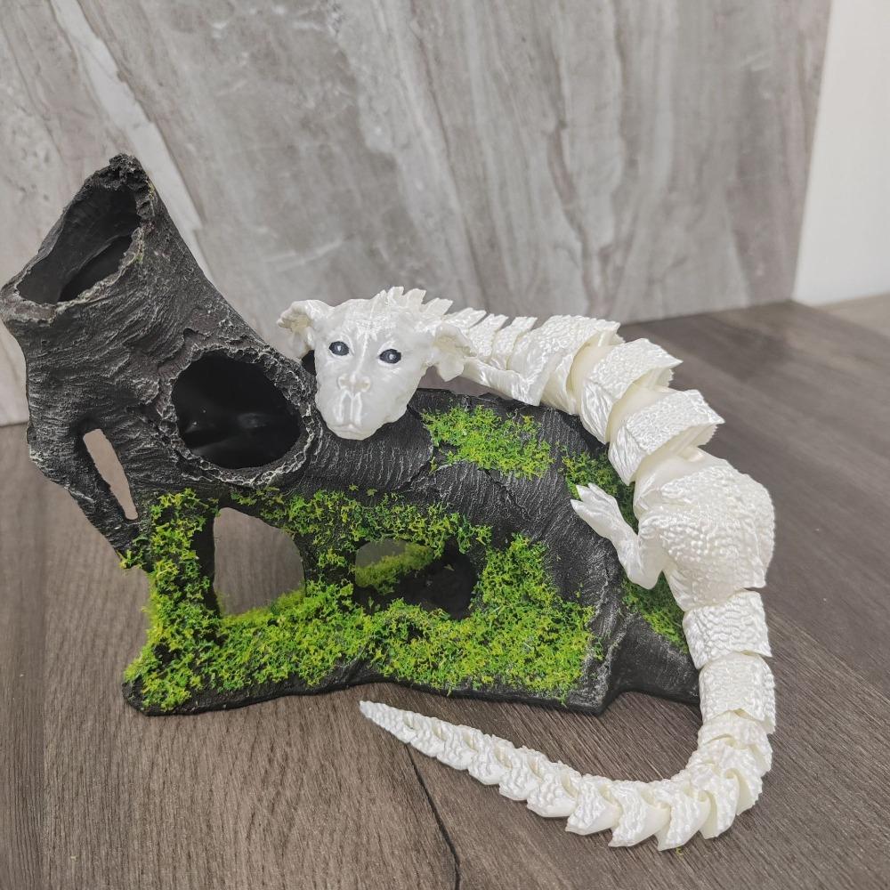 Joint Movable Chinese Dragon Toy Unique Simulation Dragon Model  For Home Decor Gift