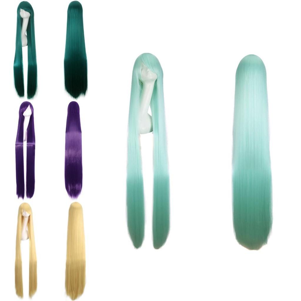 120-150cm Long Straight Cosplay Wig For Men And Women Multi-colored Anime Hair