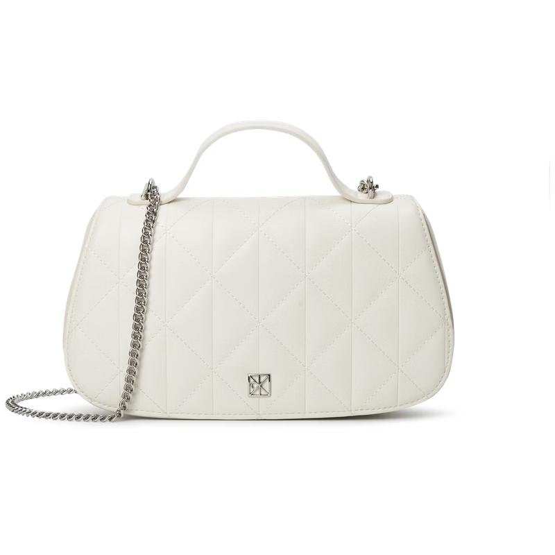 

Calvin Klein Women s Quilted Monogram Chain Crossbody Bag One Size