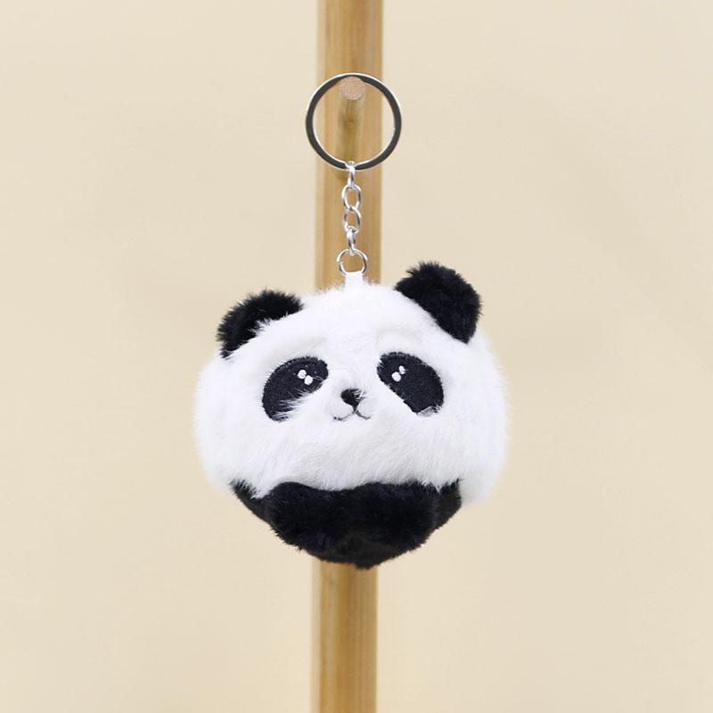 Cute Stuffed Panda Key Clip Super Soft Plush Mini Panda Bag Decoration