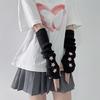 Subculture Arm Gloves Arm Covers Anime Party Fingerless Gloves for Dancing Party Arm Sleeves Teens Girl Arm Cover