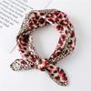 Women Leopard Square-Scarves Satin-Silk-Feeling Polyester-Scarf 23x23 Inches for Handbags/Neck/Head/Wrist Decor