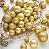 1 Box Shatterproof Decorations Balls Stylish Christmas Tree Round Shaped Balls Decor Home Creative Decoration Gifts