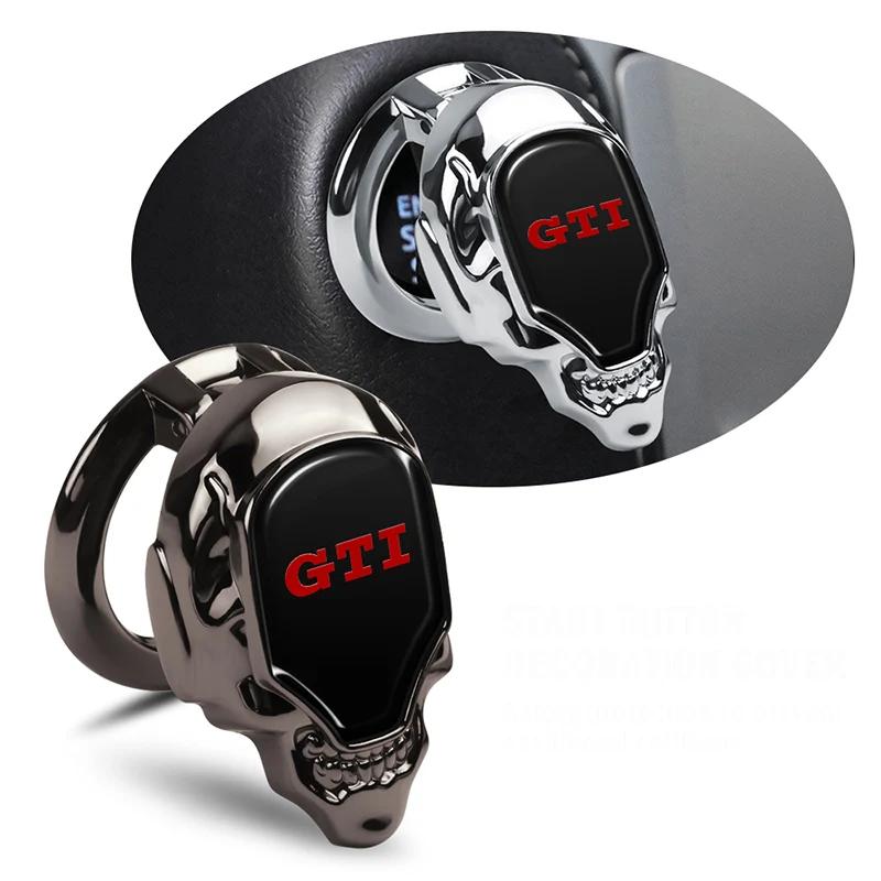 For VOLKSWAGEN VW Metal Car Ignition Device One-click Start Button Sticker for Volkswagen GTI Vento Sharan Passat CC Touareg Sag