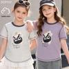 Duomiaowu Girls' Cartoon Short Sleeve T-Shirt
