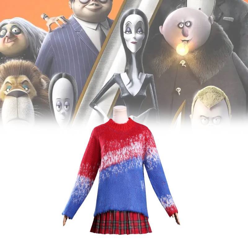Addams Family 2 Character Cosplay Dress With Polyester Fabric For Game And Anime Role Play