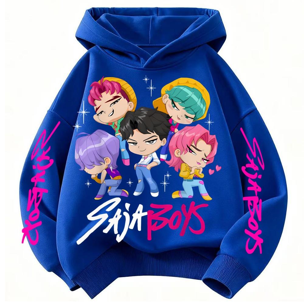 Kids Anime Demon Slayer Tomioka Print Cotton Hoodie Unisex Boys Girls Casual Tshirt 100-160cm Childrens Cartoon Clothes