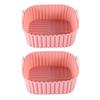 Square Air Fryer Liner Silicone Baking Mat 6.7 Inch Non-Stick Oven Safe Tray BPA-Free Air Fryer Basket for Even Cooking