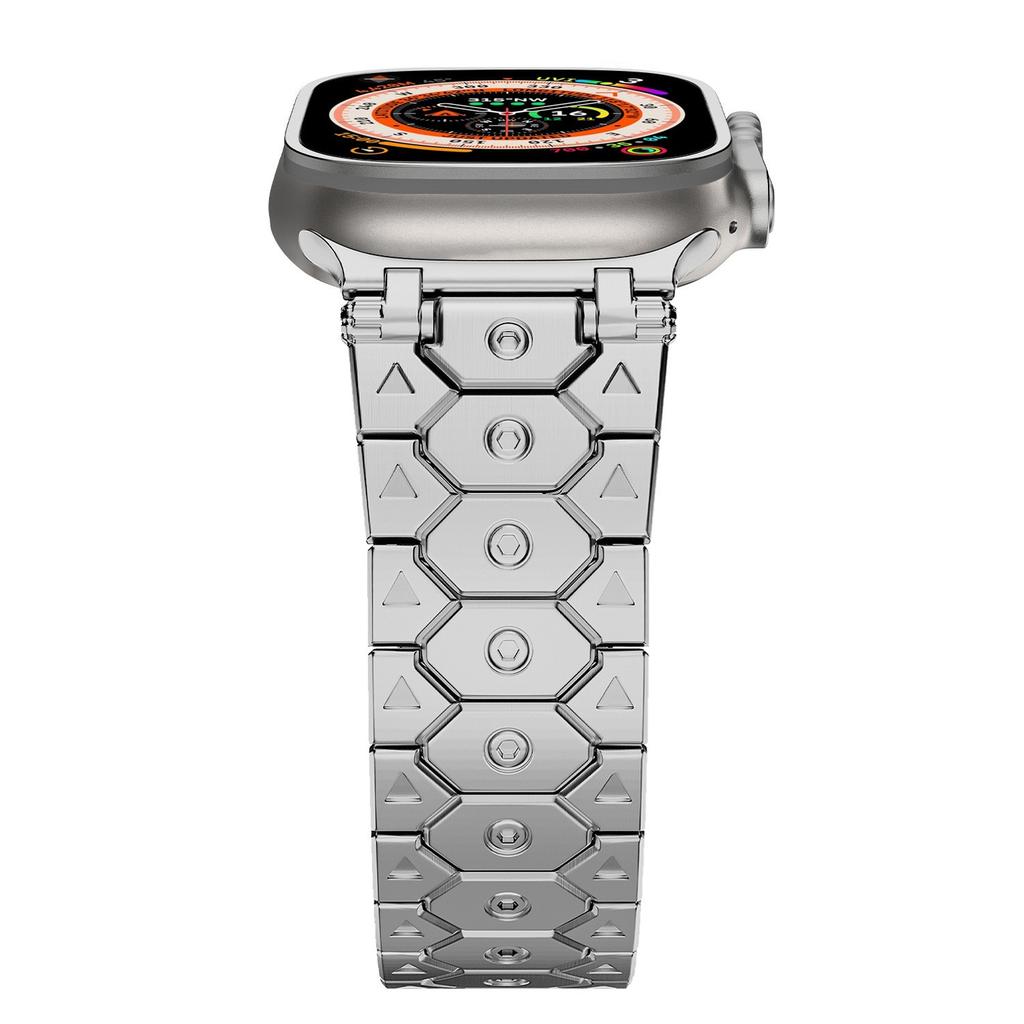 Titanium Color Stainless Steel Bracelet Strap For Apple Watch Ultra 2 49mm Series 10 46mm iWatch 9 8 7 SE 45 44 42 41 40 38mm